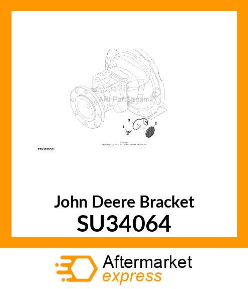 BRACKET, REAR REFLECTOR SU34064