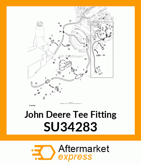 TEE FITTING, ID 5.5 MM SU34283