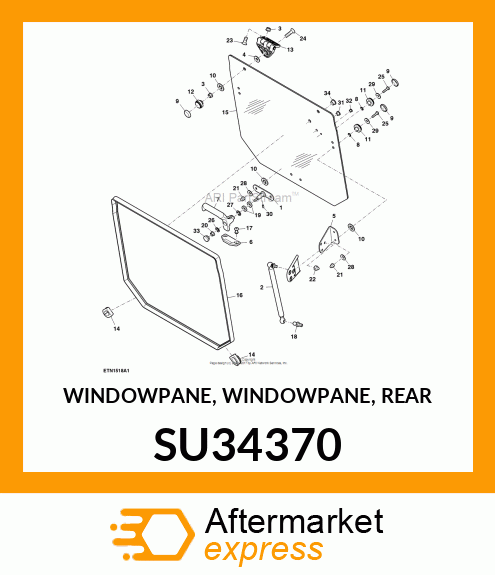 WINDOWPANE, WINDOWPANE, REAR SU34370