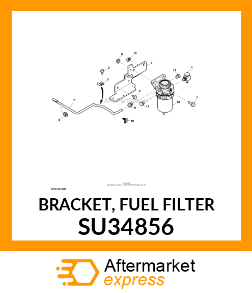 BRACKET, FUEL FILTER SU34856