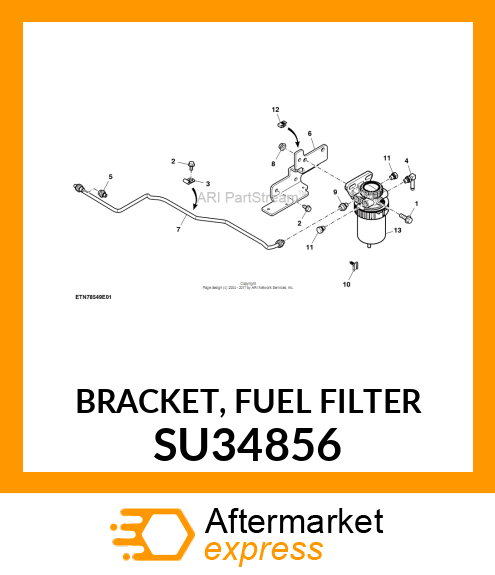 BRACKET, FUEL FILTER SU34856