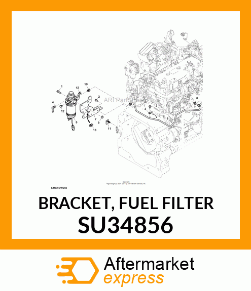 BRACKET, FUEL FILTER SU34856