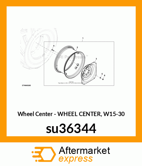 WHEEL CENTER, W15 su36344