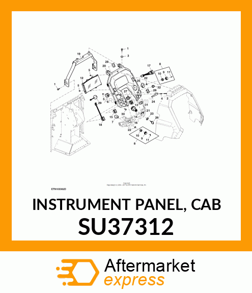 INSTRUMENT PANEL, CAB SU37312