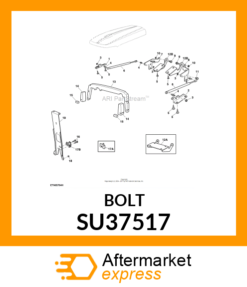 BOLT, FLANGE BOLT M10X1.5 SU37517