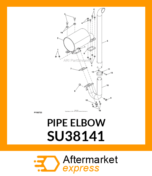 EXHAUST PIPE SU38141