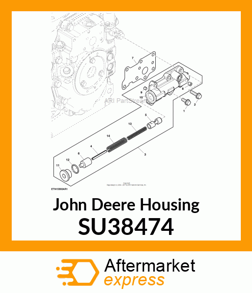 HOUSING, VALVE EH PTO SU38474