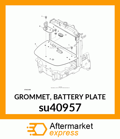 GROMMET, BATTERY PLATE su40957