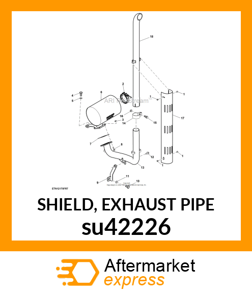 SHIELD, EXHAUST PIPE su42226