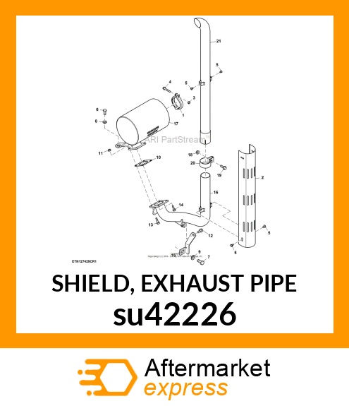 SHIELD, EXHAUST PIPE su42226