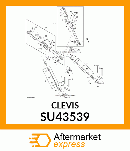 CLEVIS, CLEVIS SU43539