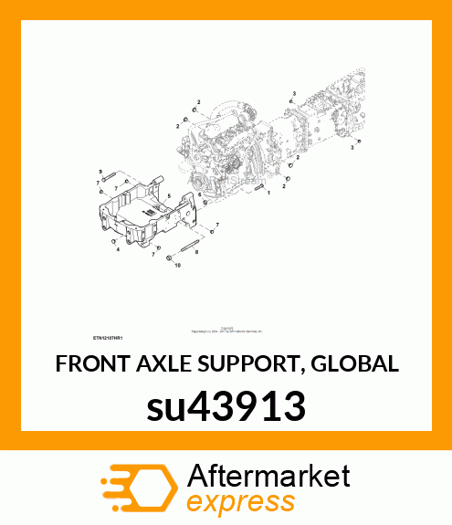 FRONT AXLE SUPPORT, GLOBAL su43913