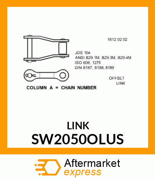 A2050 D/0FF LINK SW2050OLUS