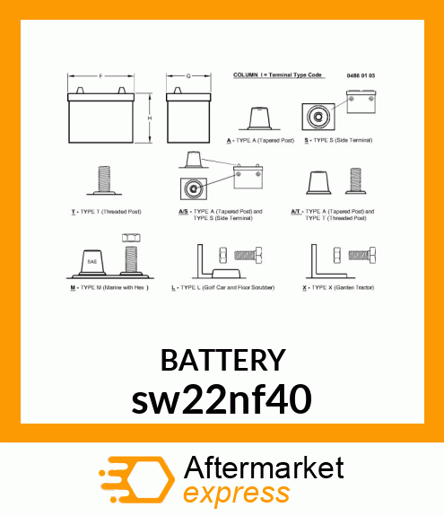 BATTERY sw22nf40
