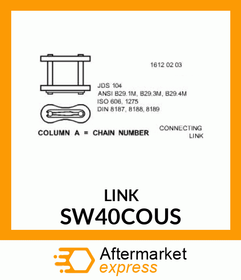 40 CONNECTOR LINK SW40COUS