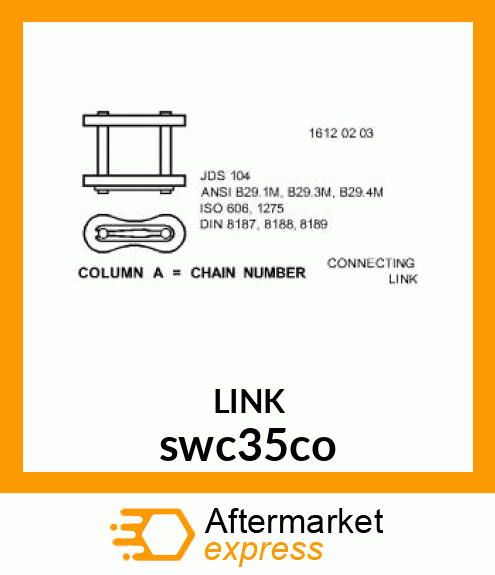 35 CONNECTOR LINK (IMPORT) swc35co