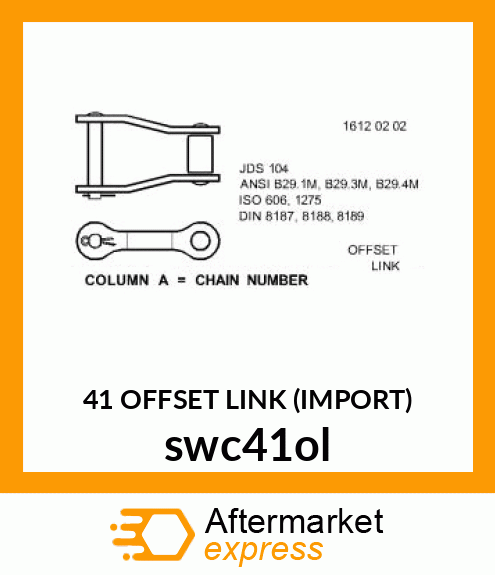 41 OFFSET LINK (IMPORT) swc41ol