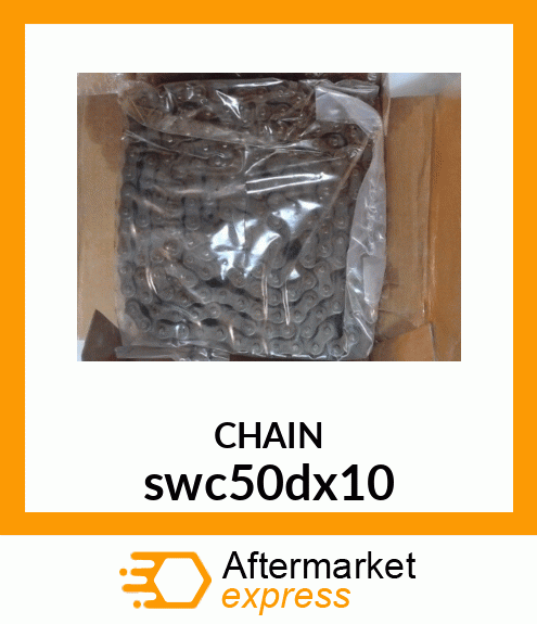 50 DOUBLE ROLLER CHAIN 10 FT swc50dx10