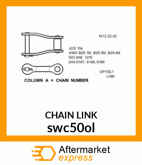 50 OFFSET LINK (IMPORT) swc50ol