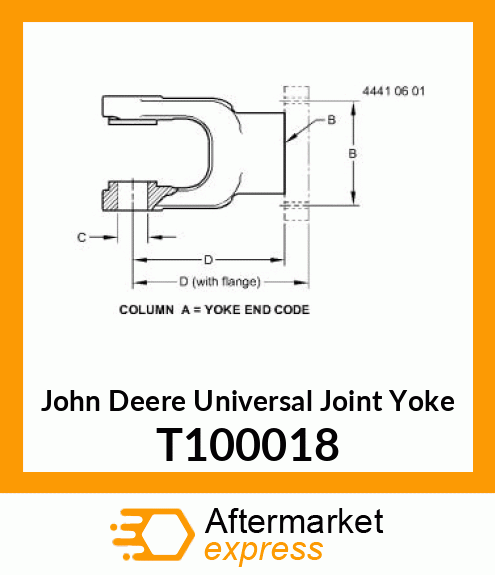 YOKE, END T100018