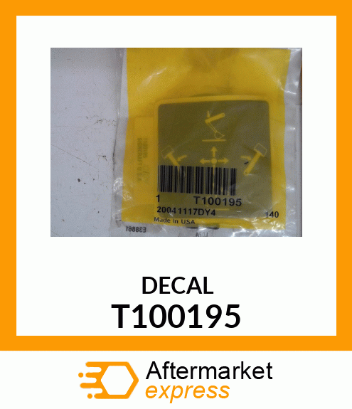 LABEL, BACKHOE CONTROL BACKHOE CON T100195