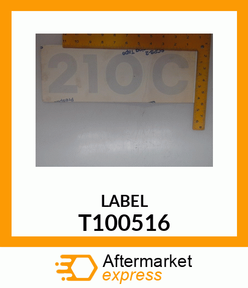 LABEL, MODEL DESIGNATION WITH 4 X 4 T100516