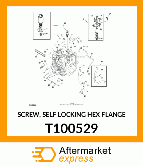 SCREW, SELF LOCKING HEX FLANGE T100529