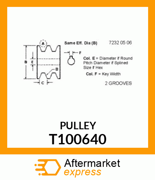 PULLEY T100640