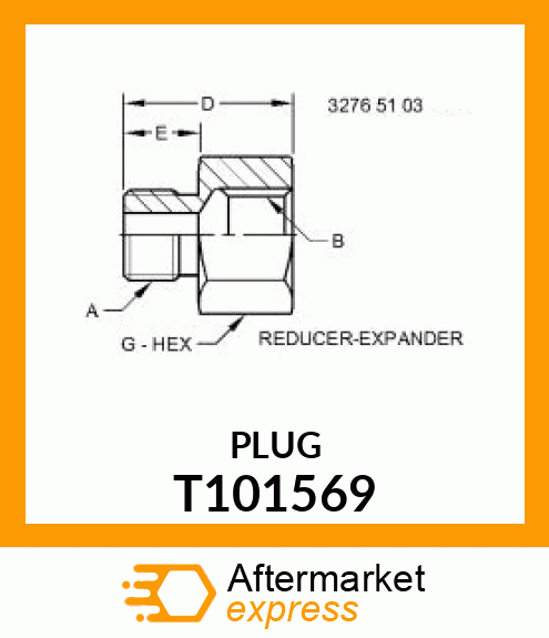 FITTING PLUG, PLUG T101569