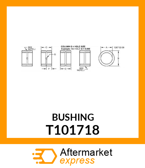 BUSHING T101718