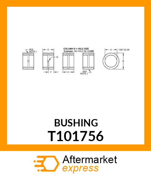 BUSHING T101756