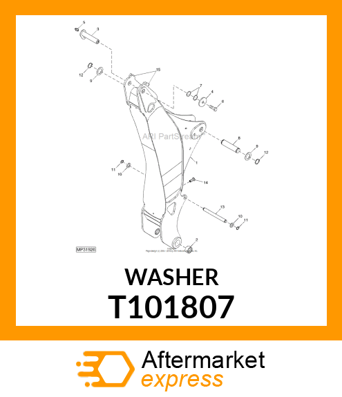 WASHER, WASHER T101807