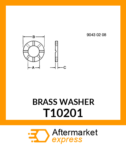 WASHER,THRUST T10201