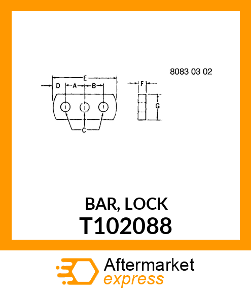 BAR, LOCK T102088