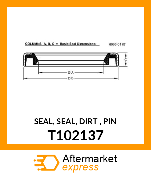 SEAL, SEAL, DIRT , PIN T102137