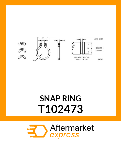 RING, RETAINING T102473