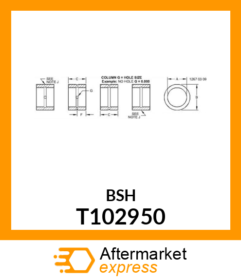 BUSHING T102950