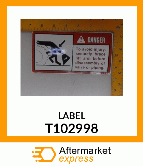 LABEL,DANGER T102998