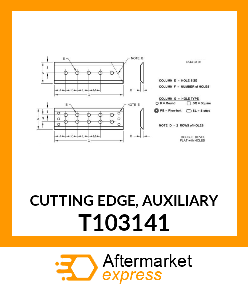 CUTTING EDGE, AUXILIARY T103141