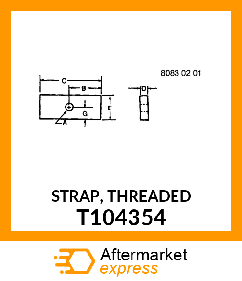 STRAP, THREADED T104354