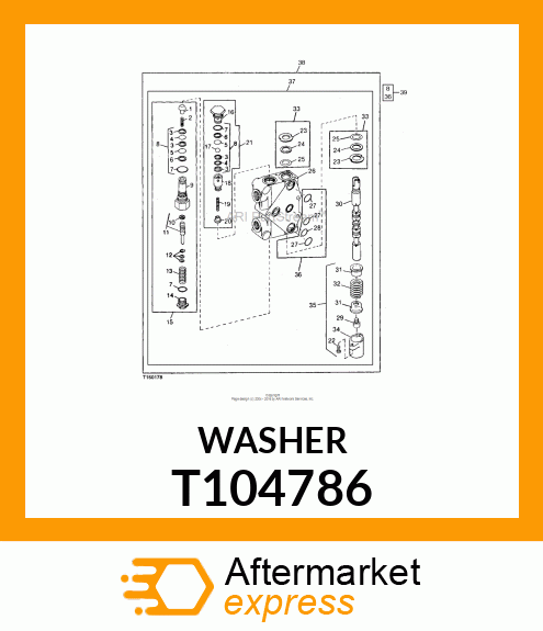 WASHER,SEAL RETAINER T104786