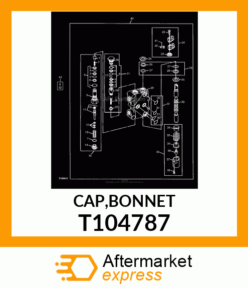 CAP,BONNET T104787