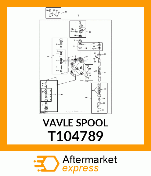 SPOOL,VALVE,COLLAR T104789