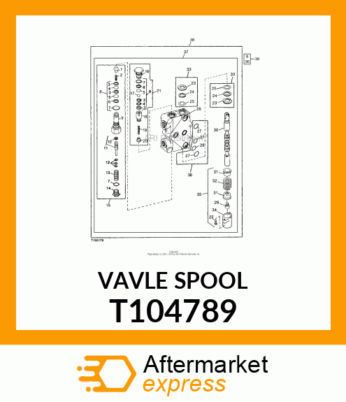 SPOOL,VALVE,COLLAR T104789