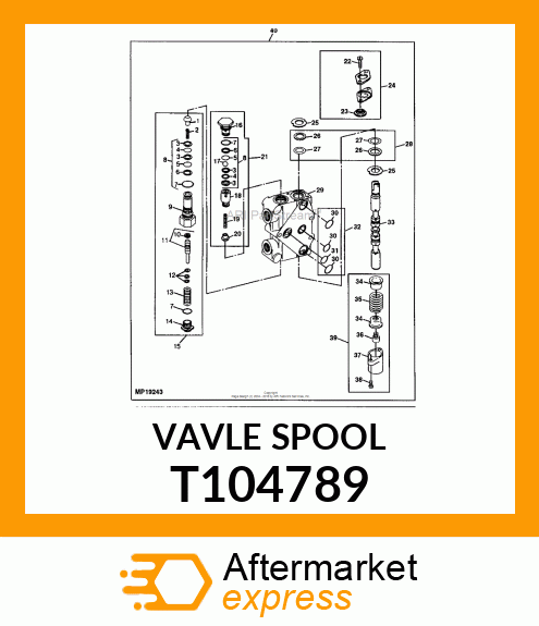 SPOOL,VALVE,COLLAR T104789