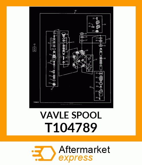 SPOOL,VALVE,COLLAR T104789