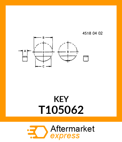 KEY,WOODRUFF T105062