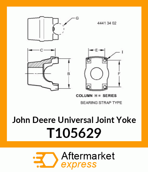 YOKE,FRONT T105629