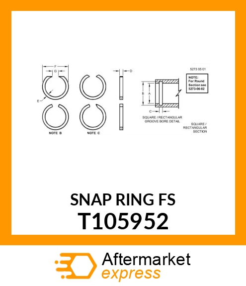 RING, SNAP T105952