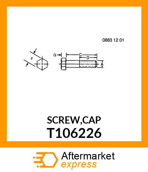 SCREW,CAP T106226